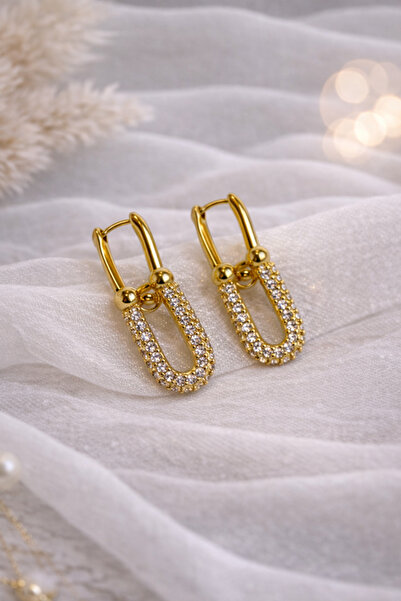 Inovius Елегантни обеци, позлатени медни - LMG4021