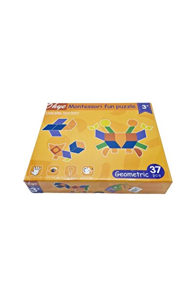 decotoys Joc tangram cu sabloane