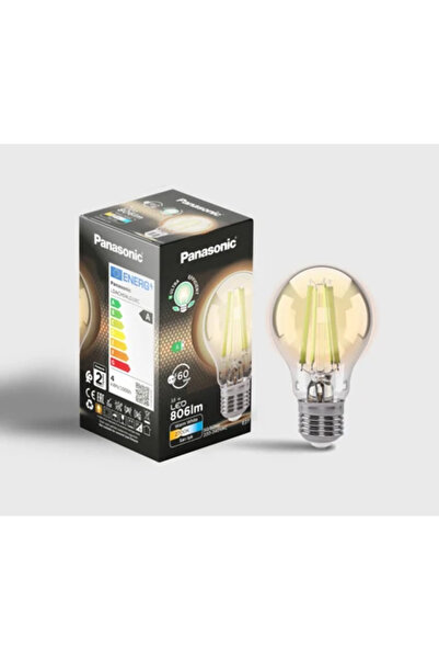 PANASONIC FİL LAMP E27 A ENERGY CLASS 3.8W 806LM 2700K CLEAR
