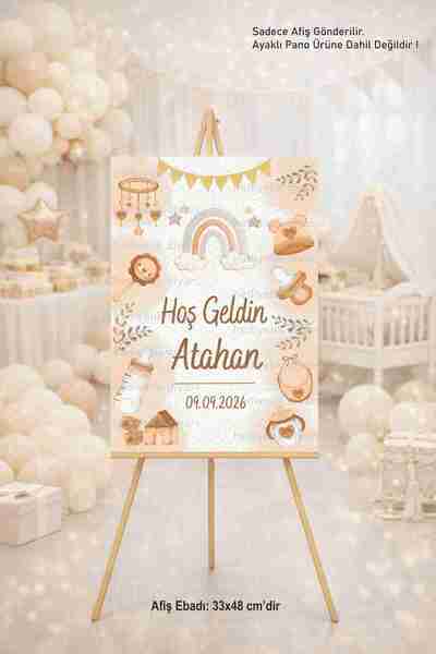 fırsatlar diyarı Kişiye Özel Mevlit - Doğum Günü - Baby Shower Hoşgeldiniz Ka...