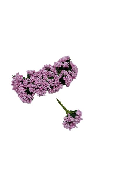 decotoys Flori artificiale stamine 144ps Roz 2 seturi
