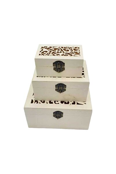 decotoys Cutie Lemn 3/set Perforată