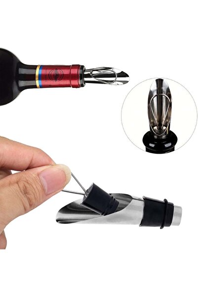 WoOoW Metal Wine Aerator with Lid – Wine Decanting Accessory