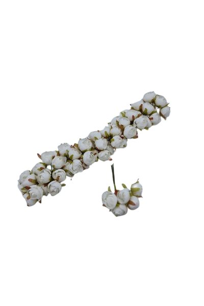decotoys Artificial flowers 60 white roses