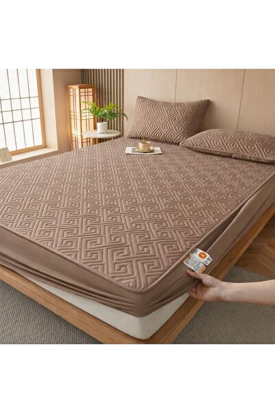 OEM 3-piece velvet bed cover set, Stretchy sheet 180x200cm, 2 pillowcases 55x...