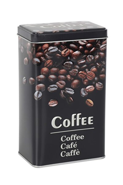 Quttin Recipient Metalic pentru Cafea Măcinată cu Capac, 9x6x16cm