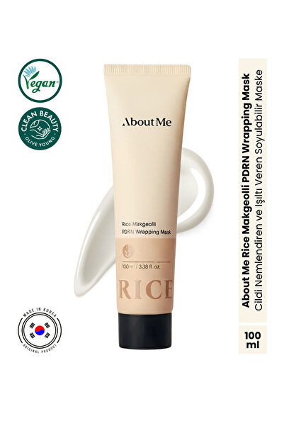 Rice PDRN Pirinç Mayası Wrapping Mask Cam Görünümlü Cilt Soyulabilir Aydınlatıcı Maske 100 ml