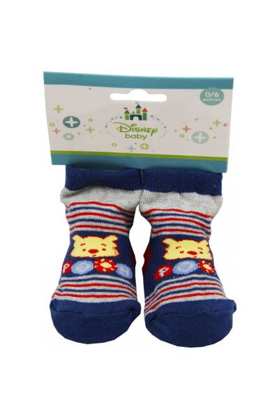 Winnie The Pooh socks navy blue,