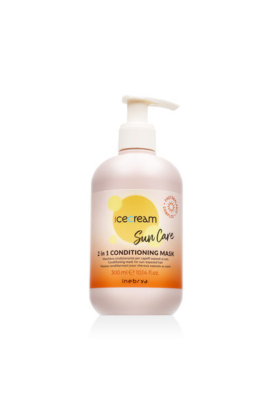 Inebrya Mască hidratantă 2 în 1 cu protecție solară și înghețată 300 ml
