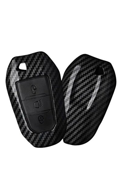 ŞENYILDIZ AKSESUAR Citröen C3 C4 C5 Aircross Carbon Key Protection Case with ...