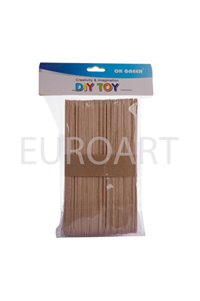 decotoys Betisoare mari lemn natur 5 seturi