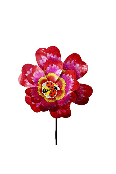 decotoys Morisca decor gradina dubla rosie