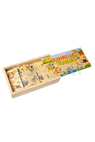 decotoys Puzzle lemn penar animale domestice