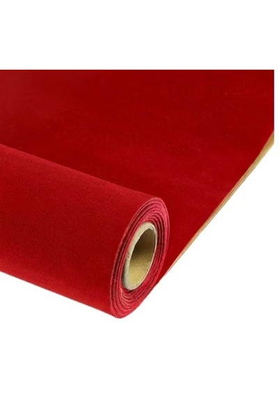 AtaPetGarden Self-adhesive velvet roll 0.75 x 2.5m RED for furniture and upho...