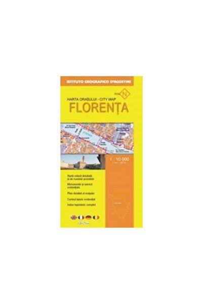 Editura Erc Press Harta orasului Florenta (Scara 1:10.000), In colab