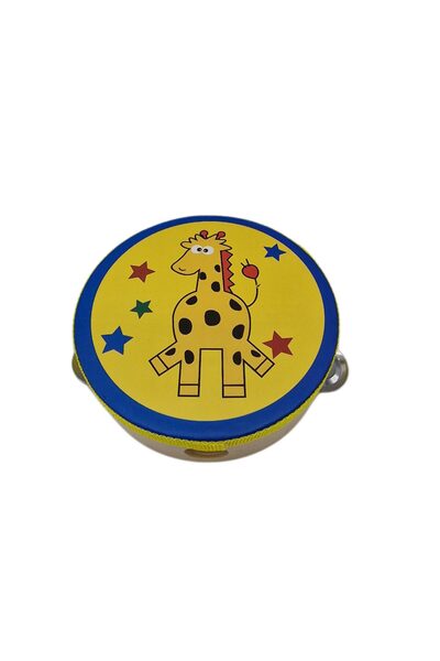 decotoys Tamburina lemn 2/set