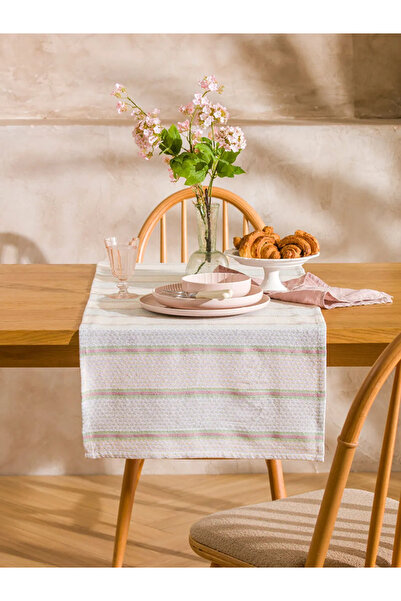 LC Waikiki Beige Striped Runner 45X150 cm