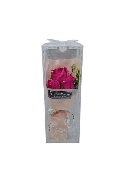 decotoys Buchet din flori artificiale 3 trandafiri 2/set