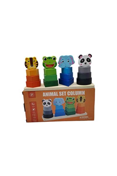 decotoys Joc coloane cu animale