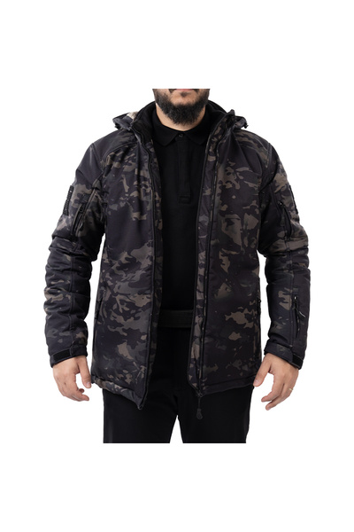 BALLISTIC DEFENCE | PHANTOM 1.0 Combat Mont Ceket - SİYAH KAMUFLAJ