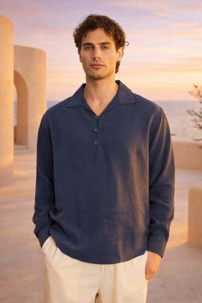 Valiberta Baldwin Apaş Yaka Britli 3-Button Slim m Modal Fabric O Oversized L...