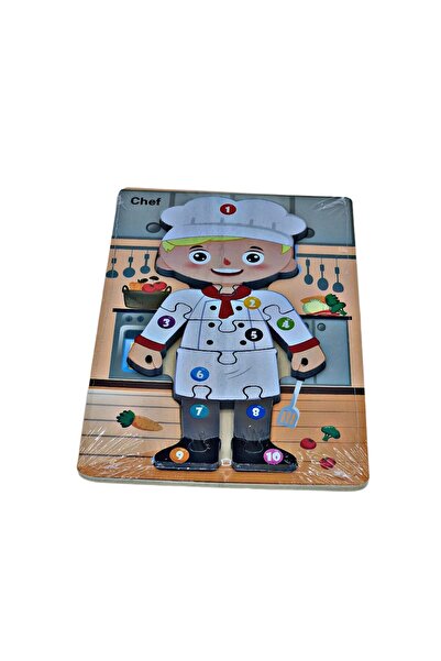 decotoys Puzzle Lemn Meserii Bucatar