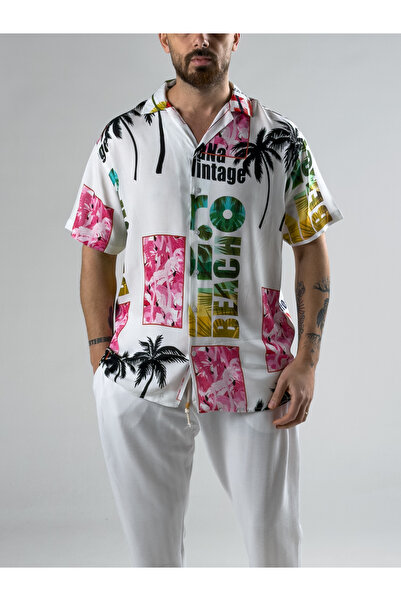 COCOPELLI Hawai Viscon Men's Shirt Coc2966
