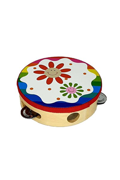 decotoys Tamburina lemn 2/set