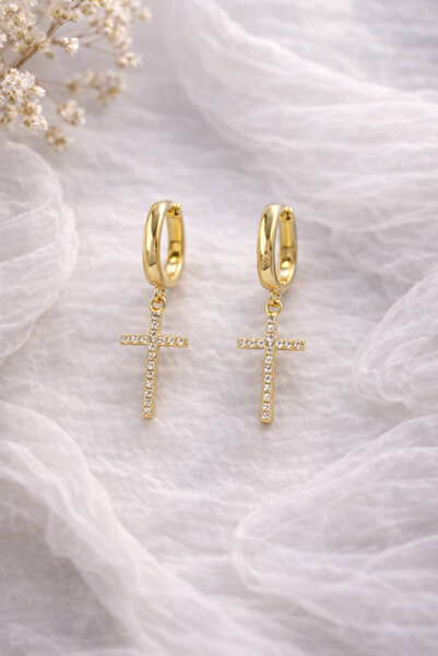 Inovius Елегантни обеци, позлатени медни - LMG4030