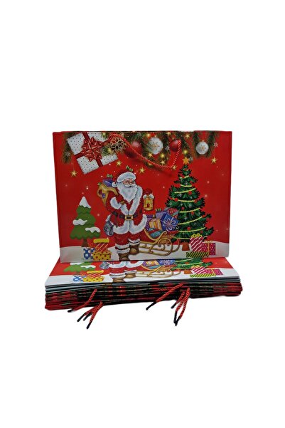decotoys Cardboard gift bags 12/set Christmas L