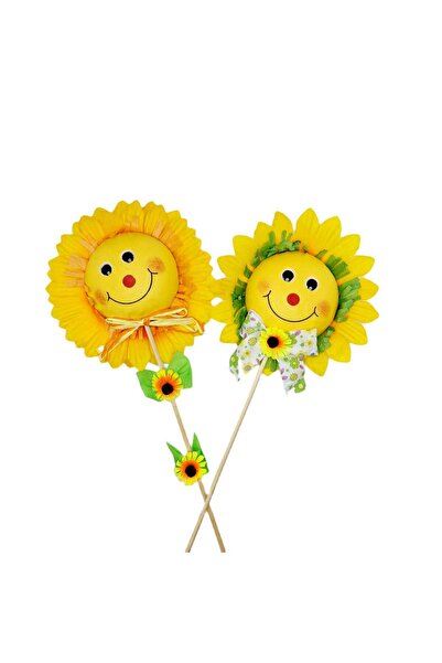 decotoys Figurina decorativa floarea soarelui 2/set