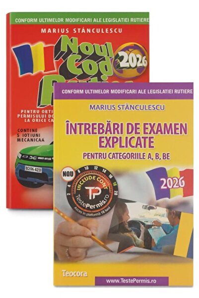 Editura Teocora Package New Highway Code 2026 + Exam Questions