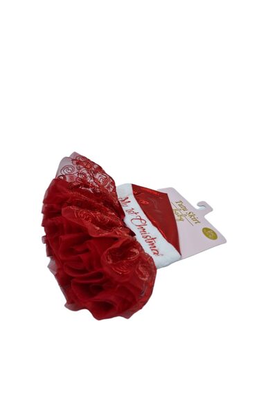 decotoys Fusta bebeluș 2/set roșie cu fes