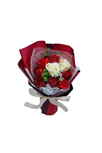 decotoys Artificial flower bouquet 9 roses