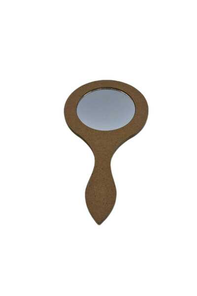 decotoys Oglinda lemn rotunda mdf 5/set