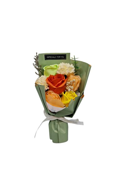 decotoys Buchet din 7 flori artificiale