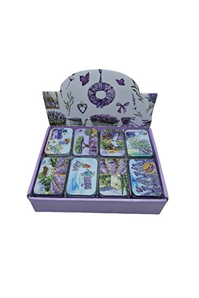 decotoys Cutii din metal 24/set lavanda