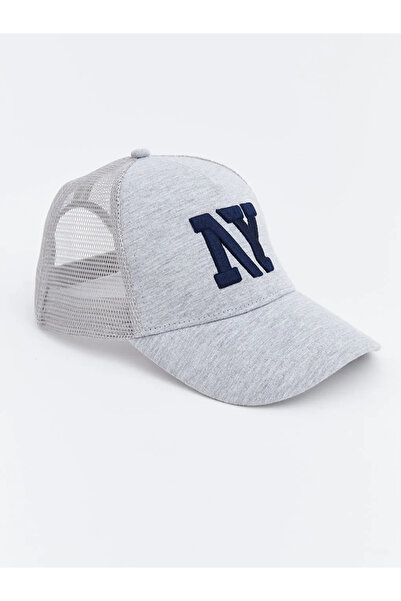 LC Waikiki Gray Ny Embroidered Men's Cap Hat