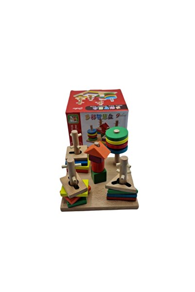 decotoys Sortator lemn 5 coloane