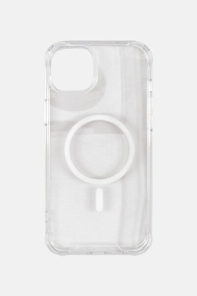 baykron حافظة ماج فاخرة شفافة مضادة للصدمات ومضادة للبكتيريا لهاتف آيفون 14 2...