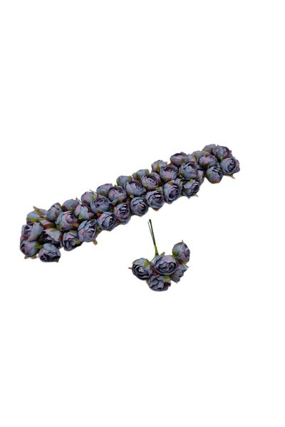 decotoys Flori artificiale 60 trandafiri indigo