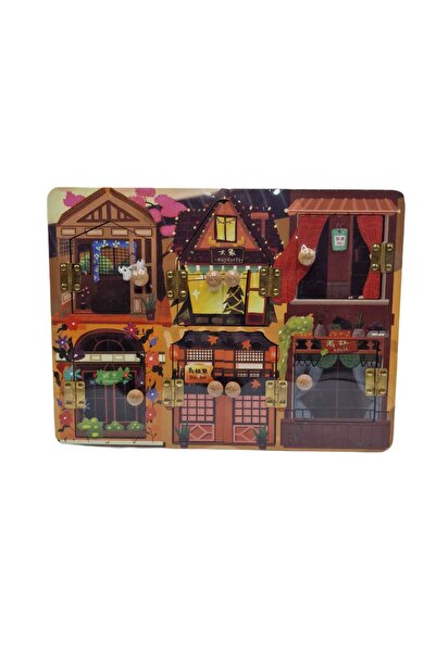 decotoys Puzzle Lemn cu balamale