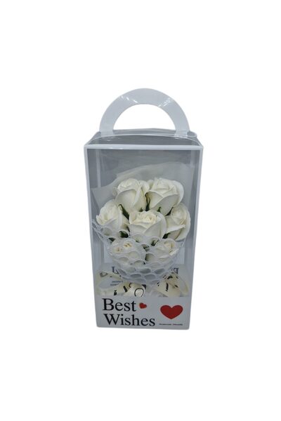 decotoys Buchet din 7 trandafiri artificiali