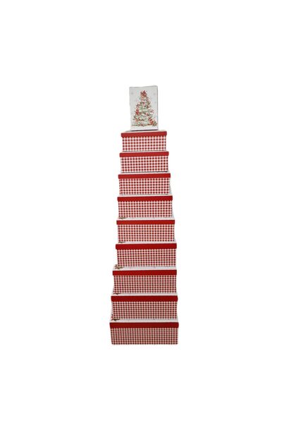 decotoys Cardboard boxes for Christmas 10/set