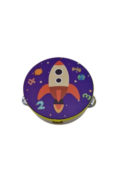 decotoys Tamburina lemn 2/set