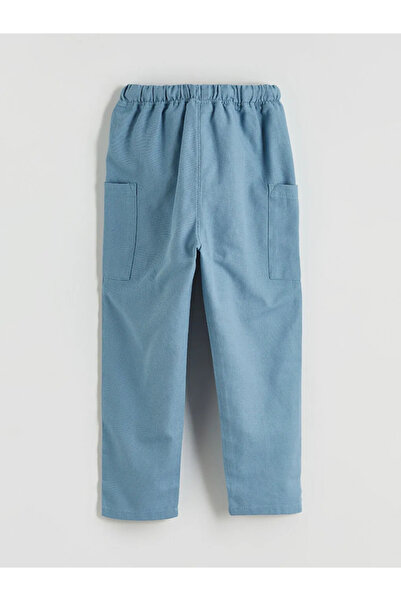 LC Waikiki Pantaloni pentru băieți, albaștri, cu talie elastică, din amestec ...