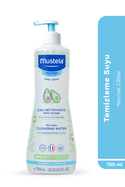 Mustela Organik Avokado İçeren Durulama Gerektirmeyen Bebek Temizleme Suyu 75...