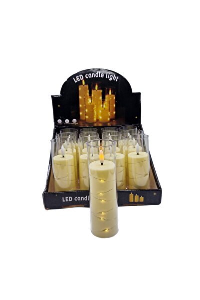 decotoys Lumanari led 12/SET 5cm x H 17.5cm L
