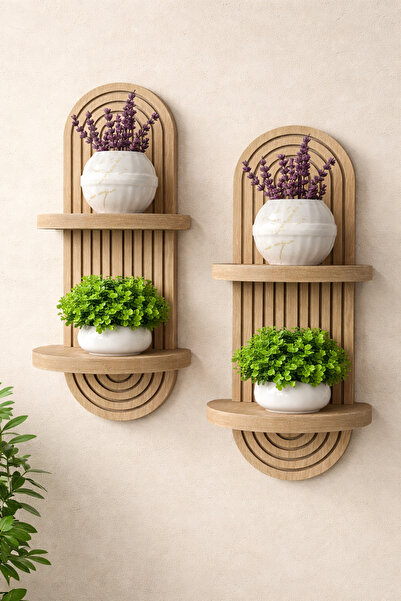 ARTI HOME Duvar Rafı Modern Kemer Tasarımlı 2'li