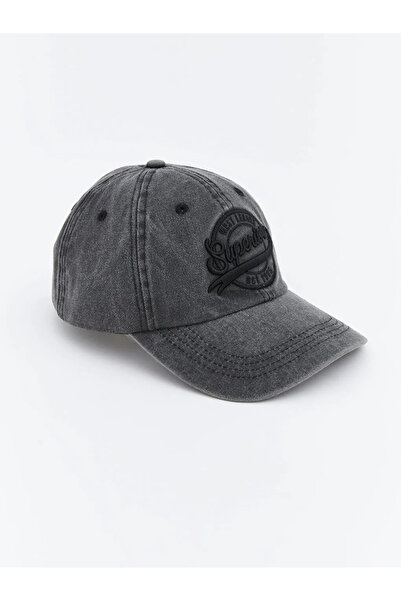 LC Waikiki Anthracite Embroidered Men's Cap Hat